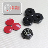 4PCS New Car License Plate Frame Screw Bolt Cap Cover Fit For Honda All Models