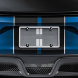 Mitsubishi 4pcs New Black Car License Plate Bolts Frame Screw Caps Covers