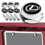 Lexus Stainless Steel 2pcs License Plate Frame with Caps Bolt Brand New SET