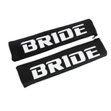 BRIDE New Soft Fabric Seat Belt Cover Shoulder Pads Fabric Racing Seat Material 1-PAIR