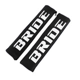 BRIDE New Soft Fabric Seat Belt Cover Shoulder Pads Fabric Racing Seat Material 1-PAIR