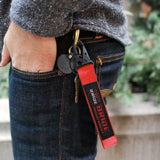 Universal Keychain Metal Key Ring Hook Nylon Strap Lanyard for BRIDE RACING Brand New