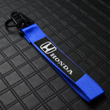JDM Honda Set Civic & Accord Blue H Emblem For Steering Wheel 54mm x 43mm with Logo Keychain Metal Key Ring