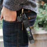 Universal Keychain Metal Key Ring Hook Nylon Strap Lanyard for JDM AS FCK JAF Brand New
