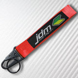 Universal Keychain Metal Key Ring Hook Nylon Strap Lanyard for JDM Brand New
