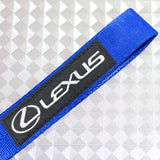 Blue LEXUS Racing Keychain Metal Key Ring Hook Strap Nylon Lanyard-Universal
