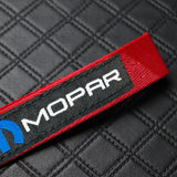 Mopar Red Keychain with Metal Key Ring