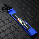 Mugen Blue and Black Keychain with Metal Key Ring