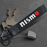 Nissan Nismo Black Keychain with Metal Key Ring