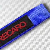 Universal Keychain Metal Key Ring Hook Nylon Strap Lanyard for RECARO Brand New