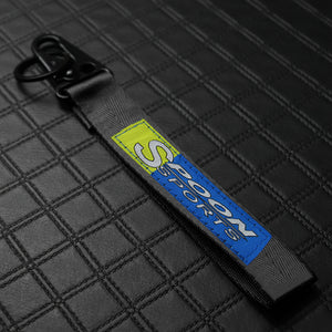 Universal Keychain Metal key Ring Hook Nylon Strap Lanyard for Spoon Sports Brand New