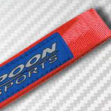 Universal Keychain Metal Key Ring Hook Nylon Strap Lanyard for Spoon Sports Brand New