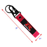 SUZUKI Racing Set of Biker Blue Keychain Lanyard Motorcycle Strap Tag with GSX Backpack Metal Hook Key Ring