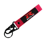 Red/Magenta SUZUKI GSX Lanyard Double Sided Backpack Key Ring Hook Strap Metal Keychain X2