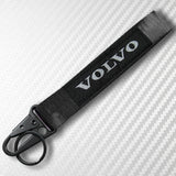 Universal Keychain Metal key Ring Hook Nylon Strap Lanyard for VOLVO Brand New
