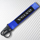 Universal Keychain Metal key Ring Hook Nylon Strap Lanyard for VOLVO Brand New