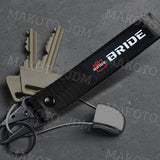 NEW BRIDE RACING BACKPACK GREEN STRAPS GRADATION CROSSBODY SHOULDER BAG W/ BLACK KEYTAG