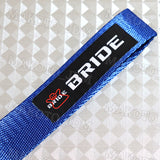 NEW BRIDE RACING BACKPACK BLACK STRAPS GRADATION CROSSBODY SHOULDER BAG W/ Blue KEYTAG