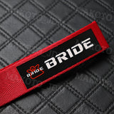 NEW BRIDE RACING BACKPACK BLACK STRAPS GRADATION CROSSBODY SHOULDER BAG W/ RED KEYTAG