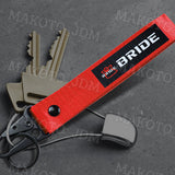 NEW BRIDE RACING BACKPACK BLUE STRAPS GRADATION CROSSBODY SHOULDER BAG W/ RED KEYTAG