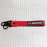 NEW BRIDE RACING BACKPACK BLACK STRAPS GRADATION CROSSBODY SHOULDER BAG W/ RED KEYTAG