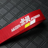 Mugen Red Keychain with Metal Key Ring