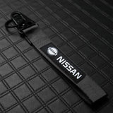 Nissan Black Keychain with Metal Key Ring