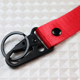 Bride Gradation Cloth Backpack Asimo Black Harness Adjustable Shoulder Straps with HONDA Metal Keychain key Ring Hook Strap