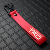 Toyota TRD Red Keychain with Metal Key Ring