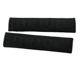 Universal JDM Bride Racing Set of Purple 5PCS Hybrid Fabric Floor Mats with Seat Belt Covers