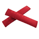 Universal JDM Bride Racing Set of Red/Black 5PCS Hybrid Fabric Floor Mats with Seat Belt Covers