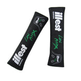 Illest Bride Black Seat Belt Cover X2