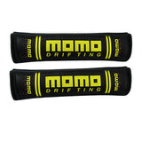 MOMO Racing Black Seat Belt Cover X2
