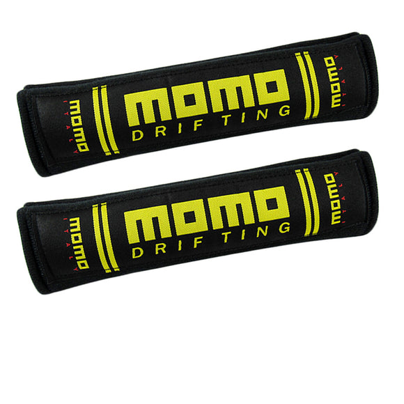 MOMO Racing Black Seat Belt Cover X2