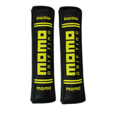 MOMO Racing Black Seat Belt Cover X2