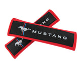 MUSTANG Red Seat Belt Cover X2