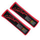 RALLIART Red Seat Belt Cover X2