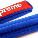 Supreme3M Red / Blue Seat Belt Cover Embroidered Logo 2 pcs