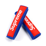Supreme3M Red / Blue Seat Belt Cover Embroidered Logo 2 pcs