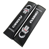 Honda ASIMO Racing Set Black Tow Strap for Front / Rear Bumper with Seat Belt Cover