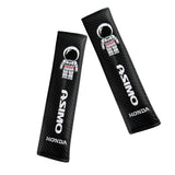 Honda ASIMO Racing Set Black Tow Strap for Front / Rear Bumper with Seat Belt Cover