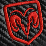 Dodge Charger Black Carbon Fiber Look Seat Belt Cover X2