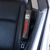 Mugen Honda Set Car Center Console Armrest Cushion Mat Pad Cover with Seat Belt Cover Set