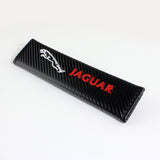 Jaguar Black Carbon Fiber Look Seat Belt Cover X2