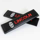 Lincoln Set Car Center Console Armrest Cushion Mat Pad Cover with Embroidery Seat Belt Cover Set
