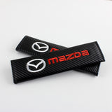 Mazda MazdaSpeed Set of Car 15" Steering Wheel Cover Quality Leather with Seat Belt Covers