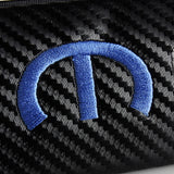 Mopar Black Carbon Fiber Look Seat Belt Cover X2