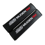 New Mugen Si Car Center Console Armrest Cushion Mat Pad Embroidery Cover with Seat Belt Cover Set