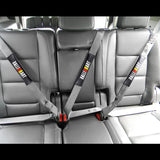 For RALLIART Car Seat neck rest pillow & 2pcs Car seat belt cover for EVO Set