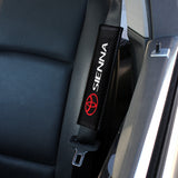 New Toyota Sienna Car Center Console Armrest Cushion Mat Pad Cover Stitched Embroidery Logo with Seat Belt Cover Set